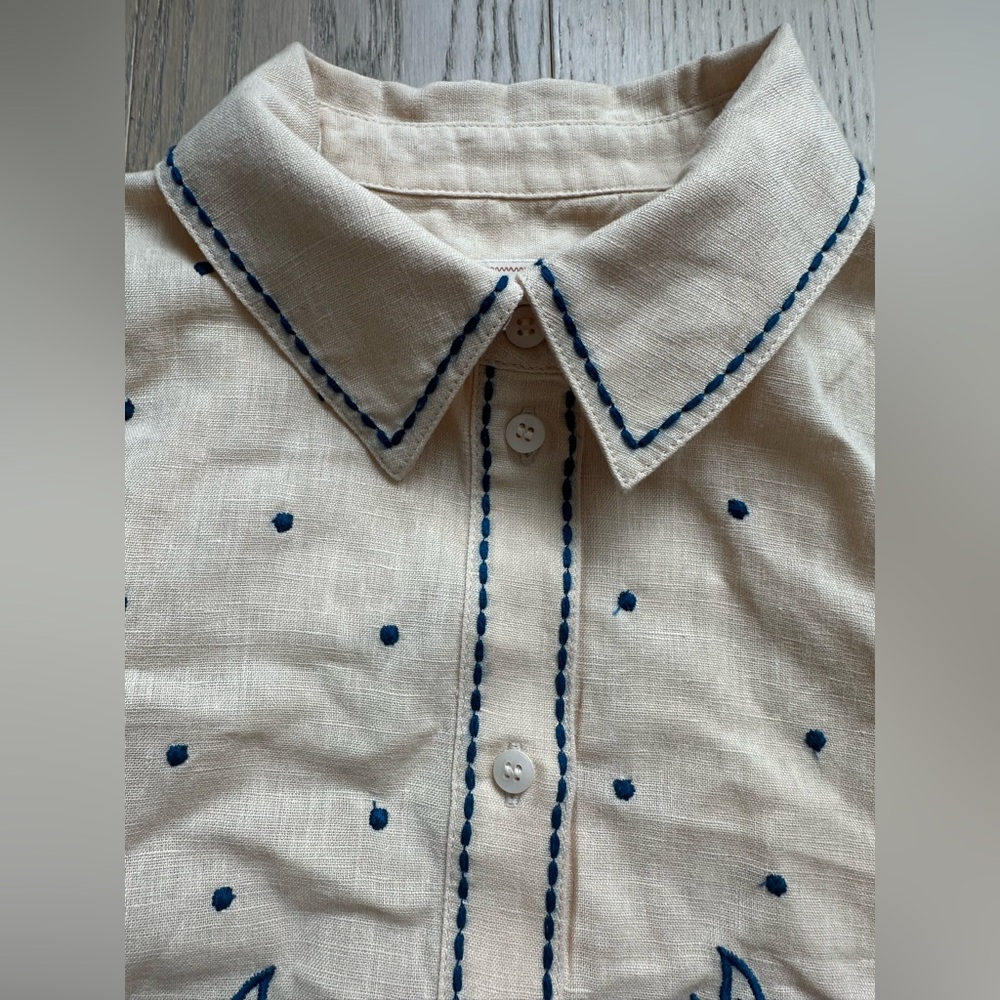 Excellent condition Sézane x Lucia Vergara Chemise Maellie Size 34 - Picture 7 of 10